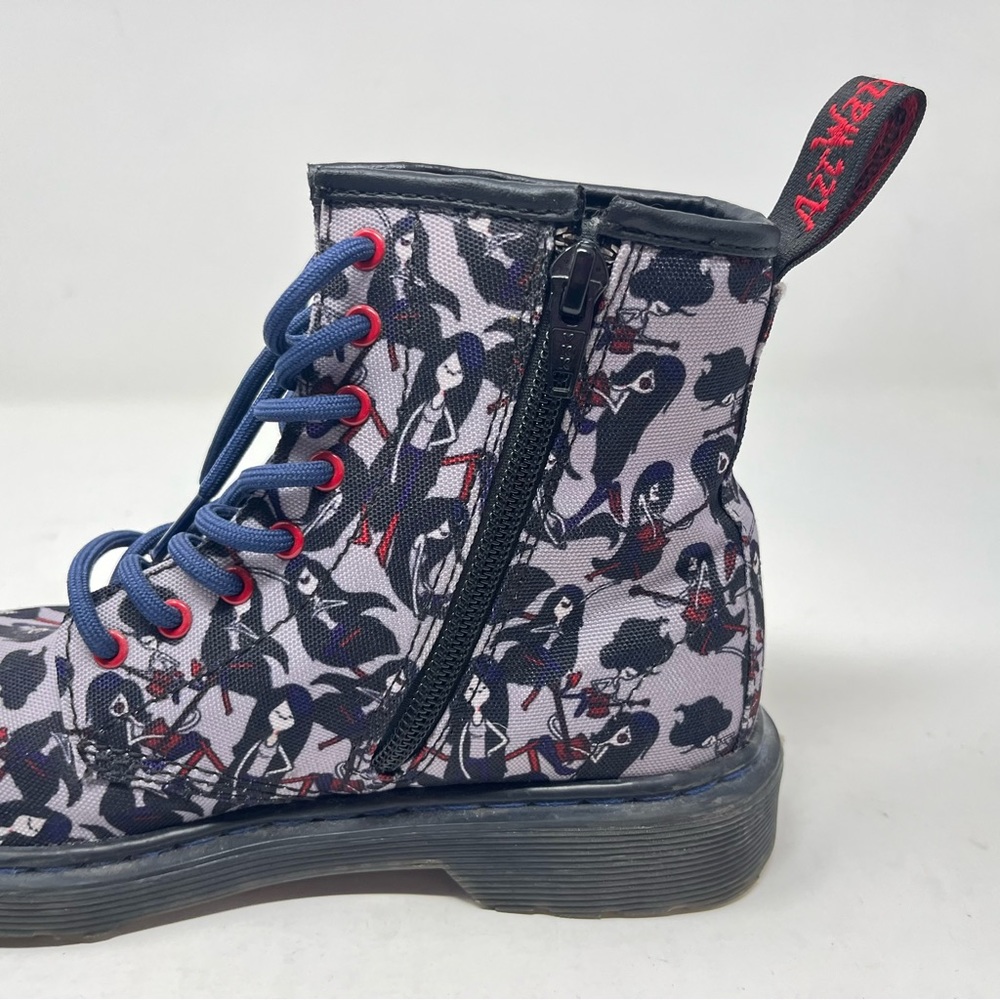 Dr. Martens 3 girl Castel Adventure Time Marceline Boots gray zipper 0695 - Picture 7 of 12